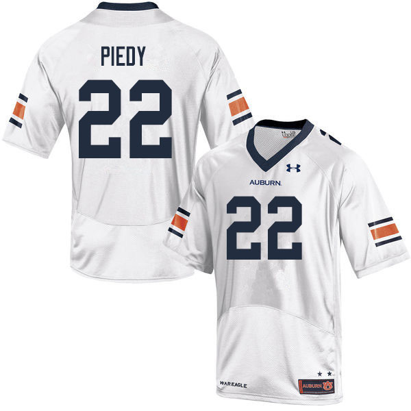Men #22 Erik Piedy Auburn Tigers College Football Jerseys Sale-White